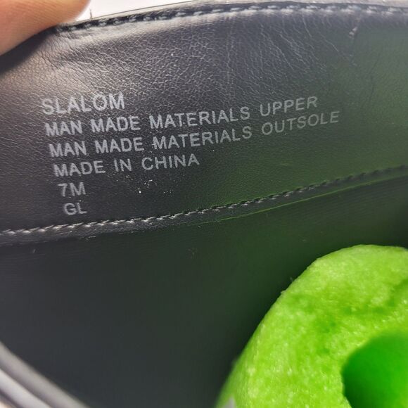 Aerosoles Slalom Knee High Boots Pull on Lug Sole Black Wet look 7M - Picture 3 of 13